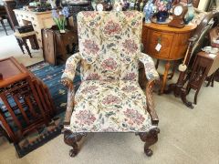 Pair of irish style mahogany armchairs  Thumbnail 4