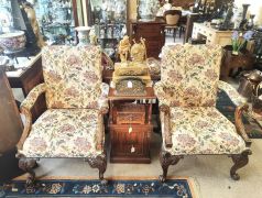 Pair of irish style mahogany armchairs  Thumbnail 6