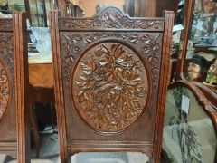 Victorian mahogany pair of chairs Thumbnail 2