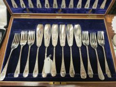 Cased set of 24 epns fish set Thumbnail 3