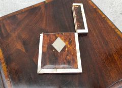 Victorian card case with mother of pear & tortoise shell Thumbnail 2