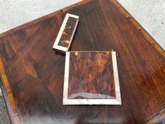 Victorian card case with mother of pear & tortoise shell Thumbnail 3