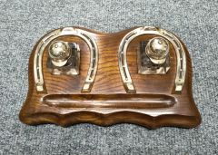 Oak horse shoe desk stand Thumbnail 4