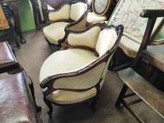Pair of mahogany chairs  Thumbnail 3