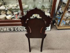 Victorian mahogany hall chair Thumbnail 4