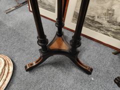Victorian ebony circular table Thumbnail 3