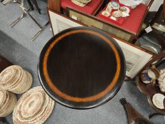 Victorian ebony circular table Thumbnail 4