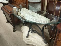 Glass top composite side table Thumbnail 4