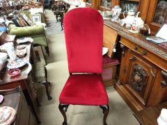 Victorian mahogany high back chair Thumbnail 4