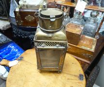 Antique brass ships lamp Thumbnail 2