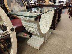 Glass top side table Thumbnail 2