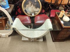 Glass top side table Thumbnail 3