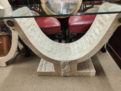 Glass top side table Thumbnail 4