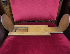 Oak & brass wooden bookslide Thumbnail 3
