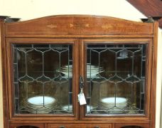 Art nouveau mahogany display cabinet Thumbnail 2