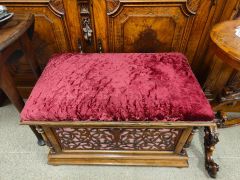 Victorian rosewood stool Thumbnail 2