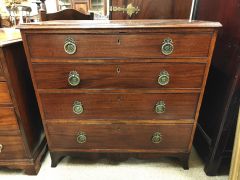 Georgian mahoagny chest of drawers Thumbnail 2