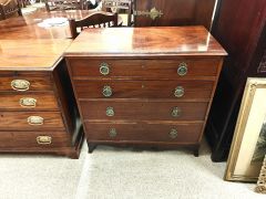 Georgian mahoagny chest of drawers Thumbnail 3