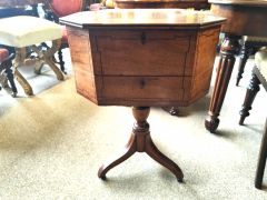 Georgian mahogany work table Thumbnail 2