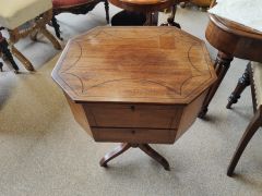 Georgian mahogany work table Thumbnail 3