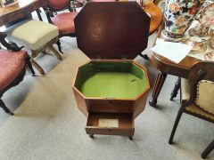 Georgian mahogany work table Thumbnail 4