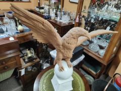Terracotta eagle on porcelain base Thumbnail 2
