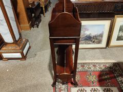 Edwardian mahogany bookstand Thumbnail 2