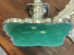 Pair of silver candlesticks Thumbnail 6