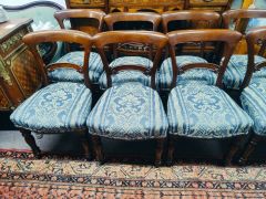 Sixteen victorian mahogany bar back chairs Thumbnail 2