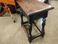 18th century oak stool Thumbnail 3