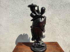 Chinese carved wooden figure Thumbnail 3