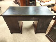 Mahogany leather top desk Thumbnail 4