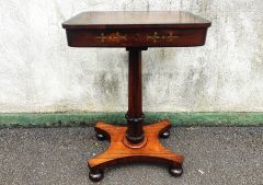 19th century rosewood work table Thumbnail 2