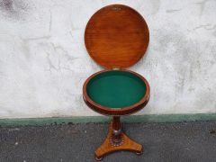Victorian walnut work table Thumbnail 4
