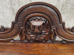Victorian oak seat / bench Thumbnail 3