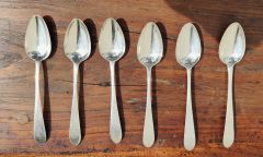 Set of six irish silver spoons (john power dublin) Thumbnail 3