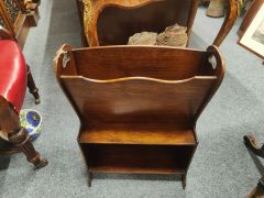 Oak mahogany book / magazine stand Thumbnail 1