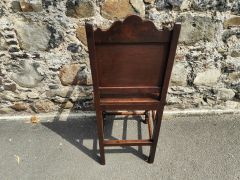 Carved oak high chair Thumbnail 4