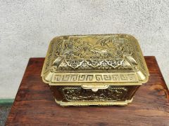19th century brass tea caddy Thumbnail 2