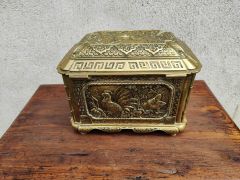 19th century brass tea caddy Thumbnail 3