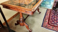Victorian walnut side table Thumbnail 2