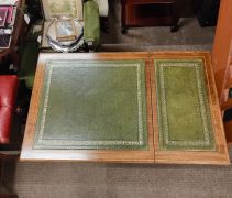 Edwardian leather top desk  Thumbnail 3