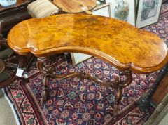 Victorian burr walnut side table Thumbnail 4