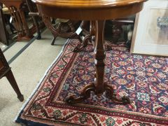 Victorian burr walnut side table Thumbnail 3