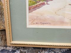 Framed watercolour by local artist sam Mclaranon Thumbnail 3