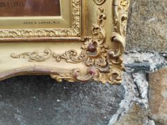 Victorian gilt framed oil painting, signed J.A.Lomax Thumbnail 3