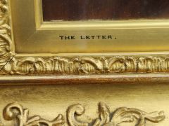 Victorian gilt framed oil painting, signed J.A.Lomax Thumbnail 4