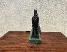 Bronze horse on marble plinth Thumbnail 3