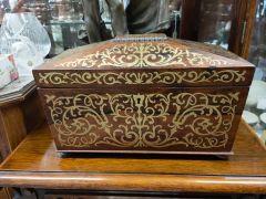 19th century rosewood tea caddy Thumbnail 6