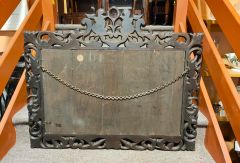19th century carved walnut mirror  Thumbnail 3